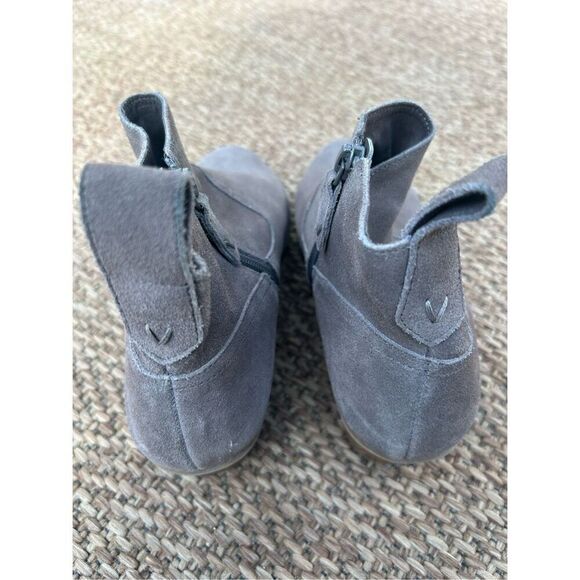 Vionic Womens Joy Vera Leather Stacked Heel Booties - Picture 6 of 9